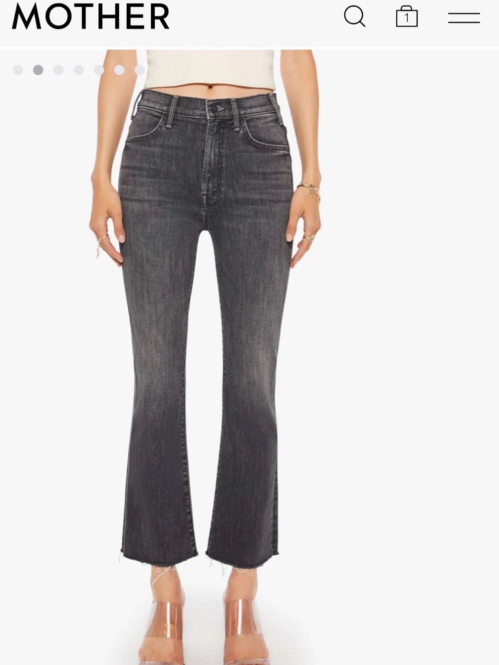Mother The Insider Crop Step Fray Jeans‎ size 26